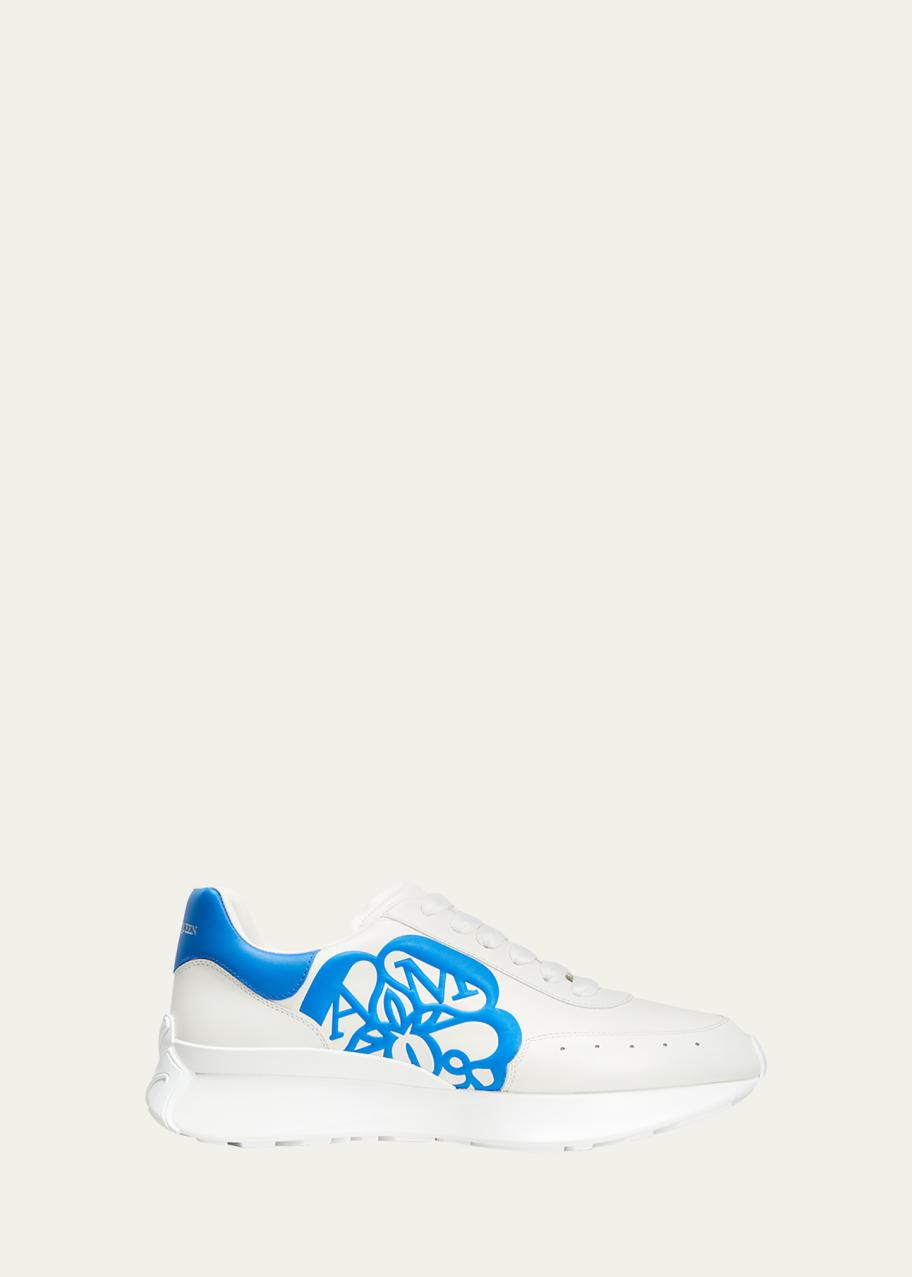 McQueen Men's Sprint Leather Sneakers - Bergdorf Goodman