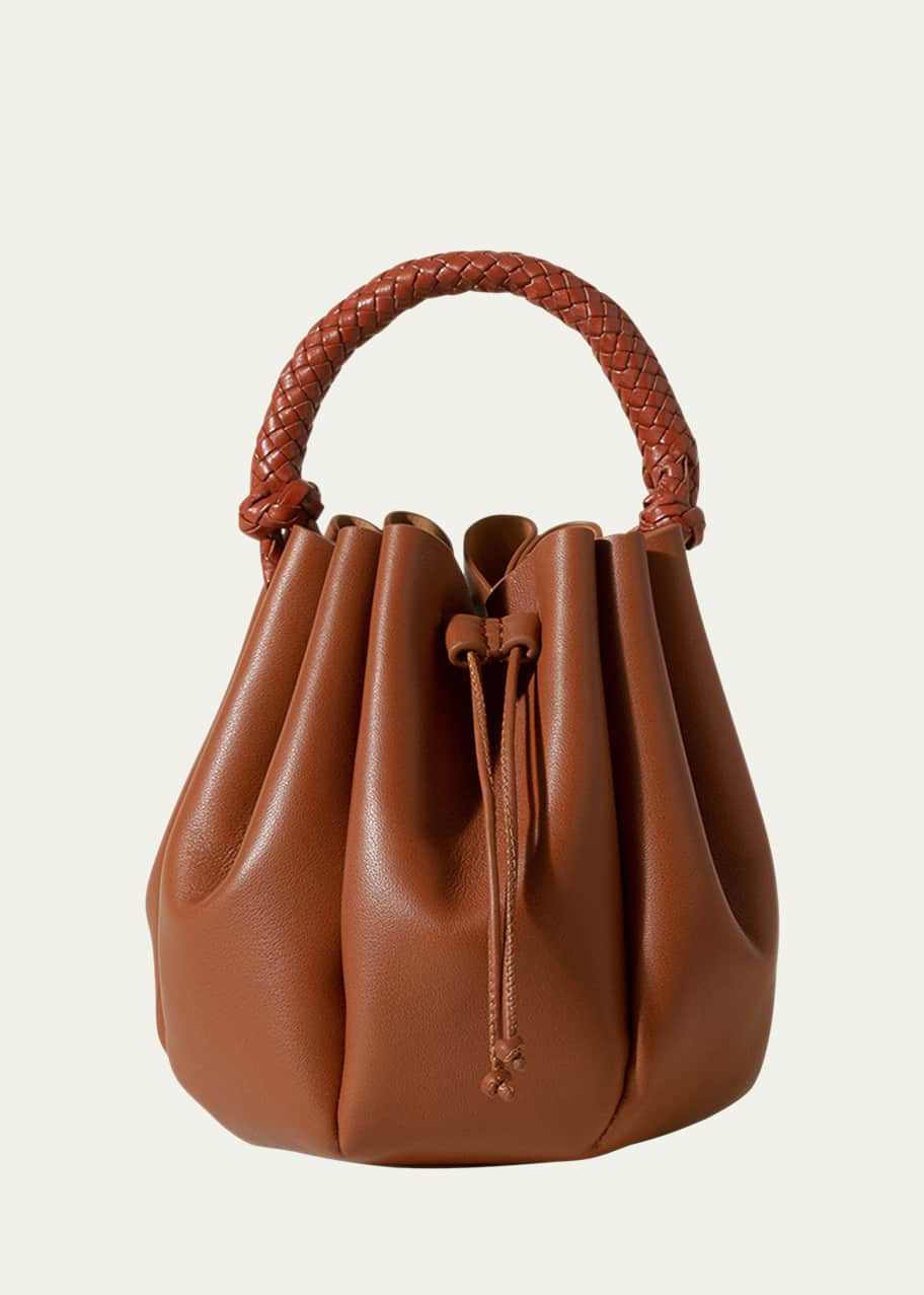 Pleated mini bucket bag hotsell