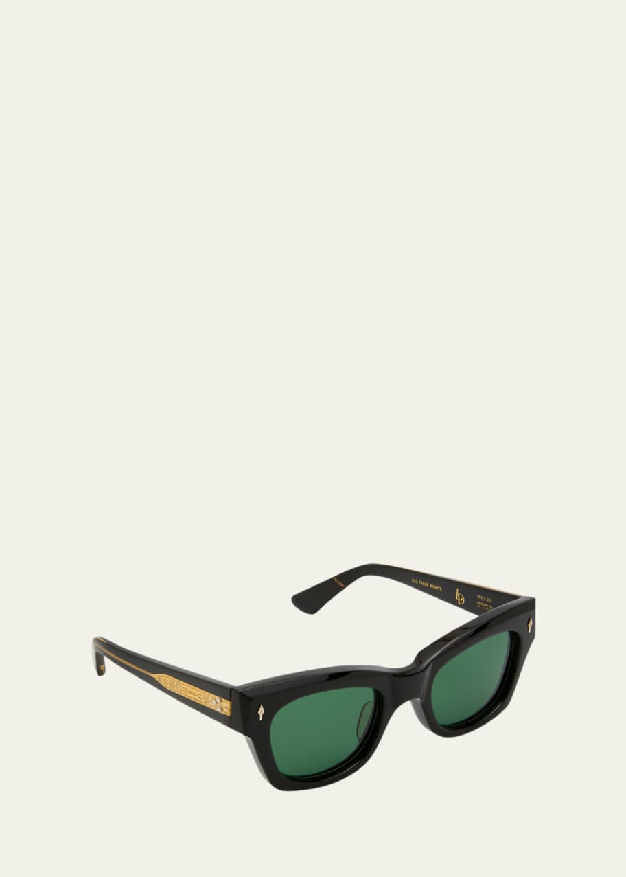 Jacques Marie Mage All These Nights Square Acetate Sunglasses