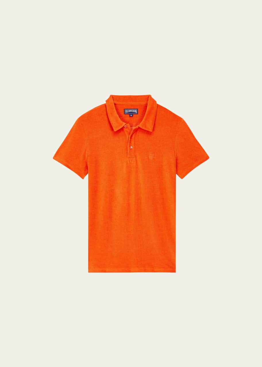 VILEBREQUIN Men Terry Polo Palm Leaves