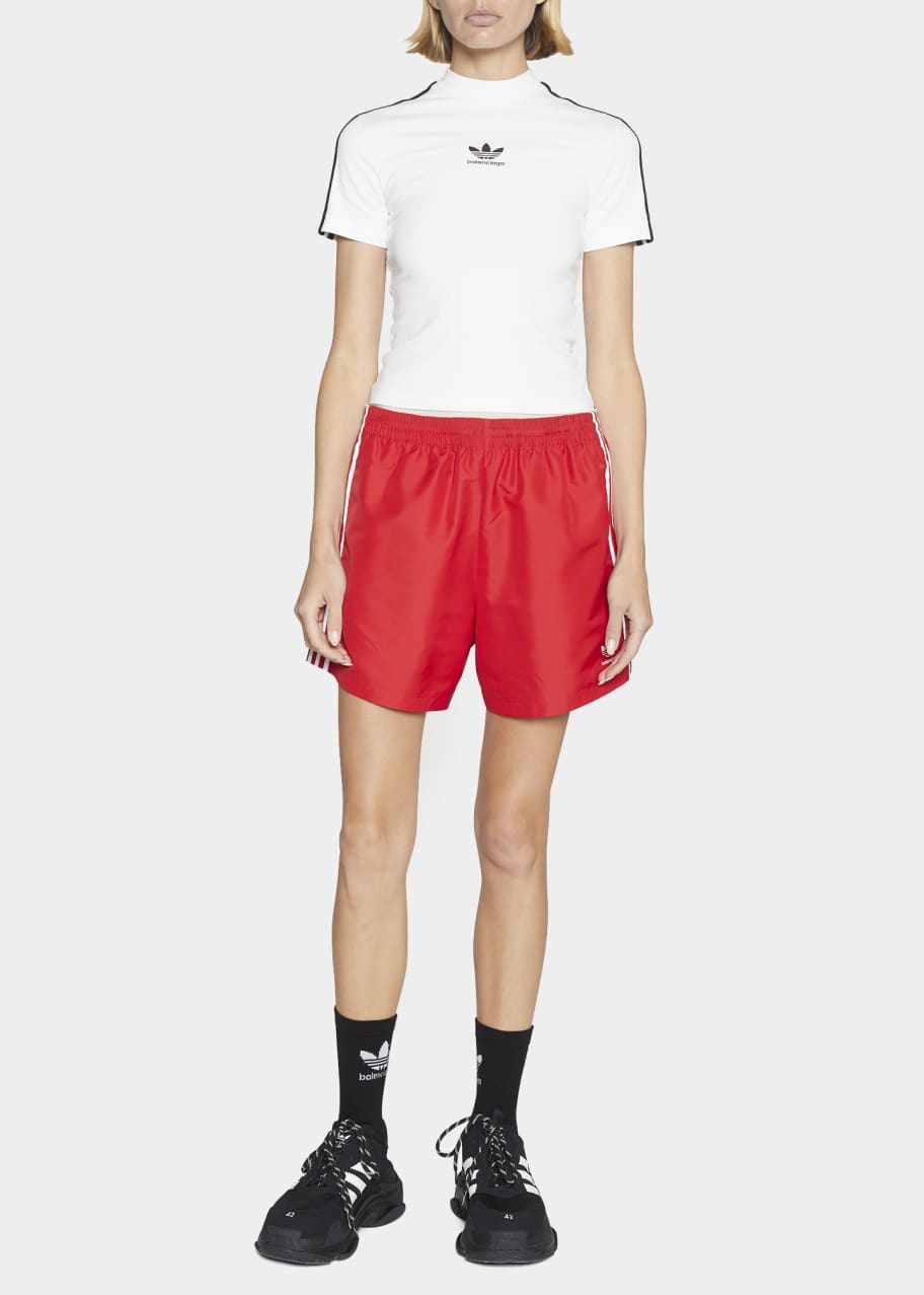 Adidas tracksuit shorts top