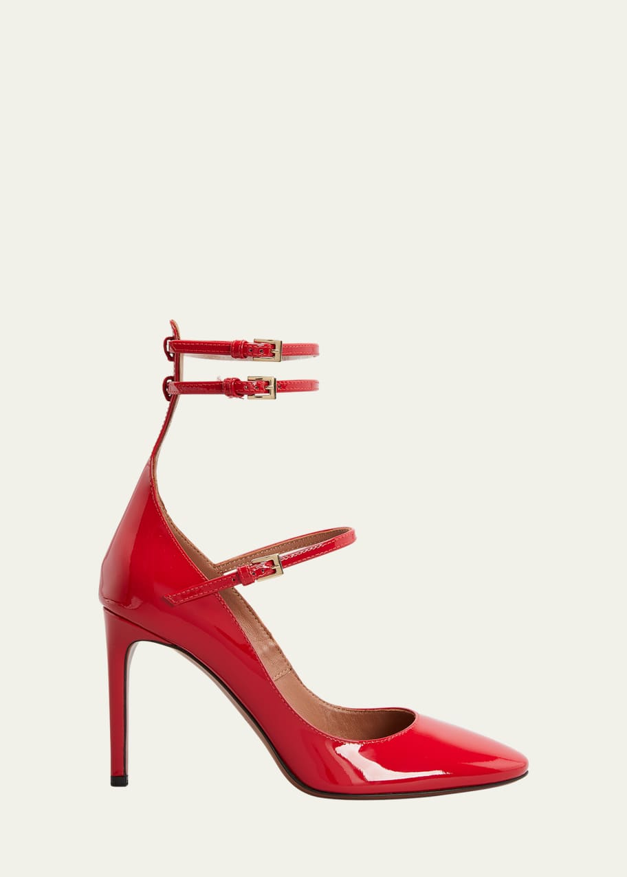 パンプス Alaia D Orsay Pumps In Mesh And Patent Leather Alaïa Leather-trimmed mesh pumps ALAÏA