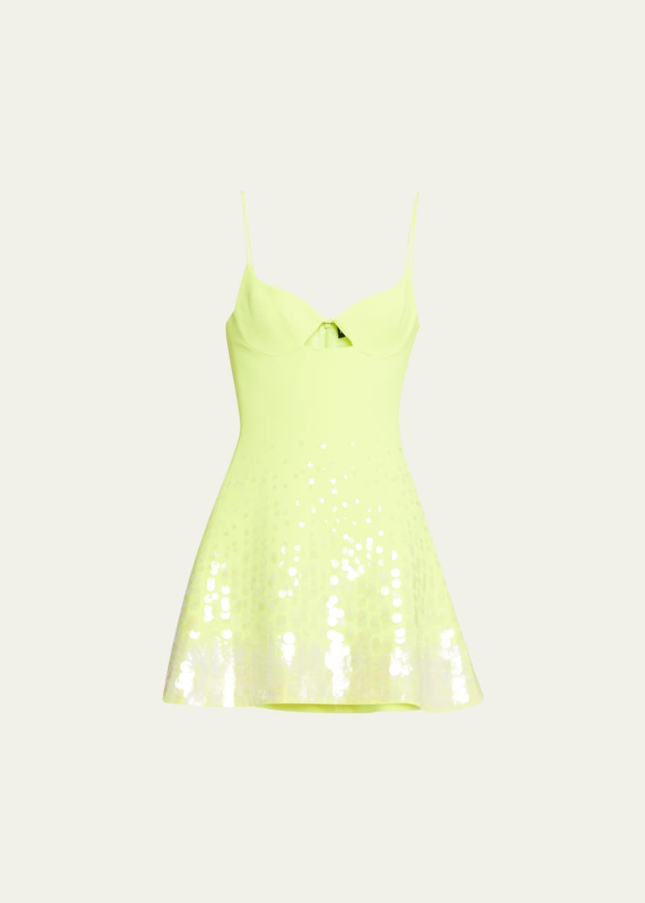 David Koma Sequined Keyhole Cami Mini Dress - Bergdorf Goodman