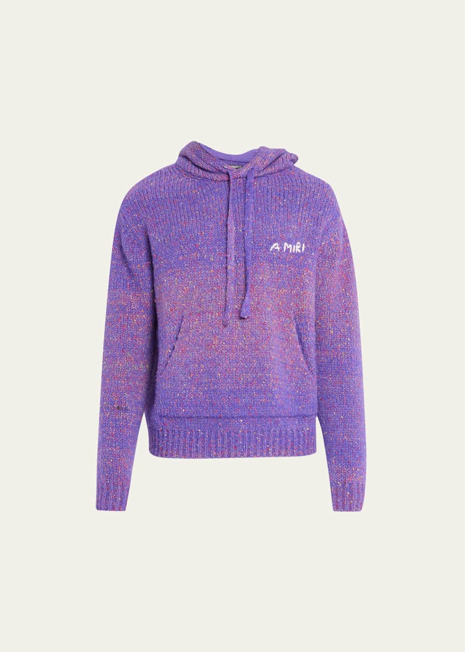 Amiri Men's Space-Dyed Knit Hoodie - Bergdorf Goodman