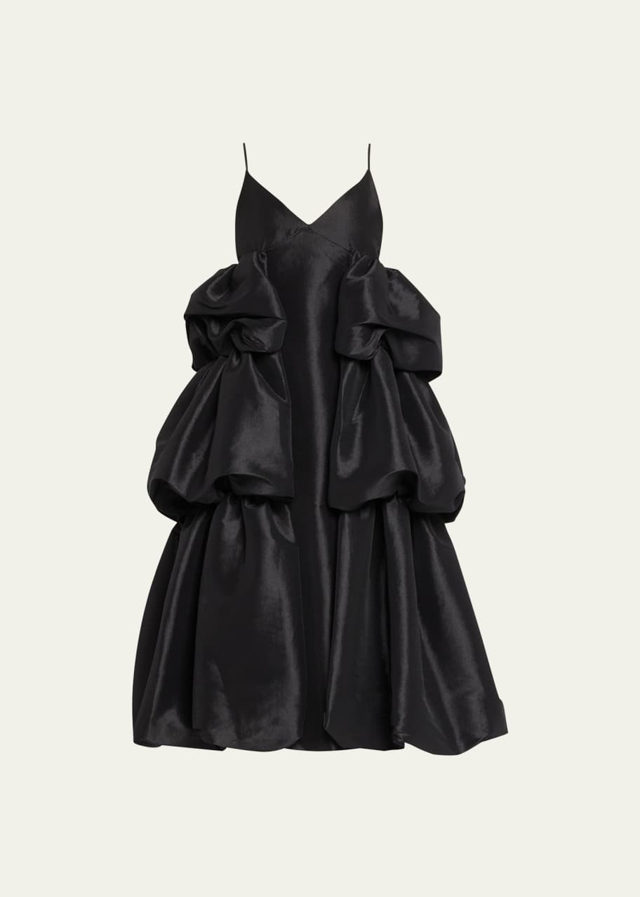 Kika Vargas Tita Ruffle Midi Dress - Bergdorf Goodman