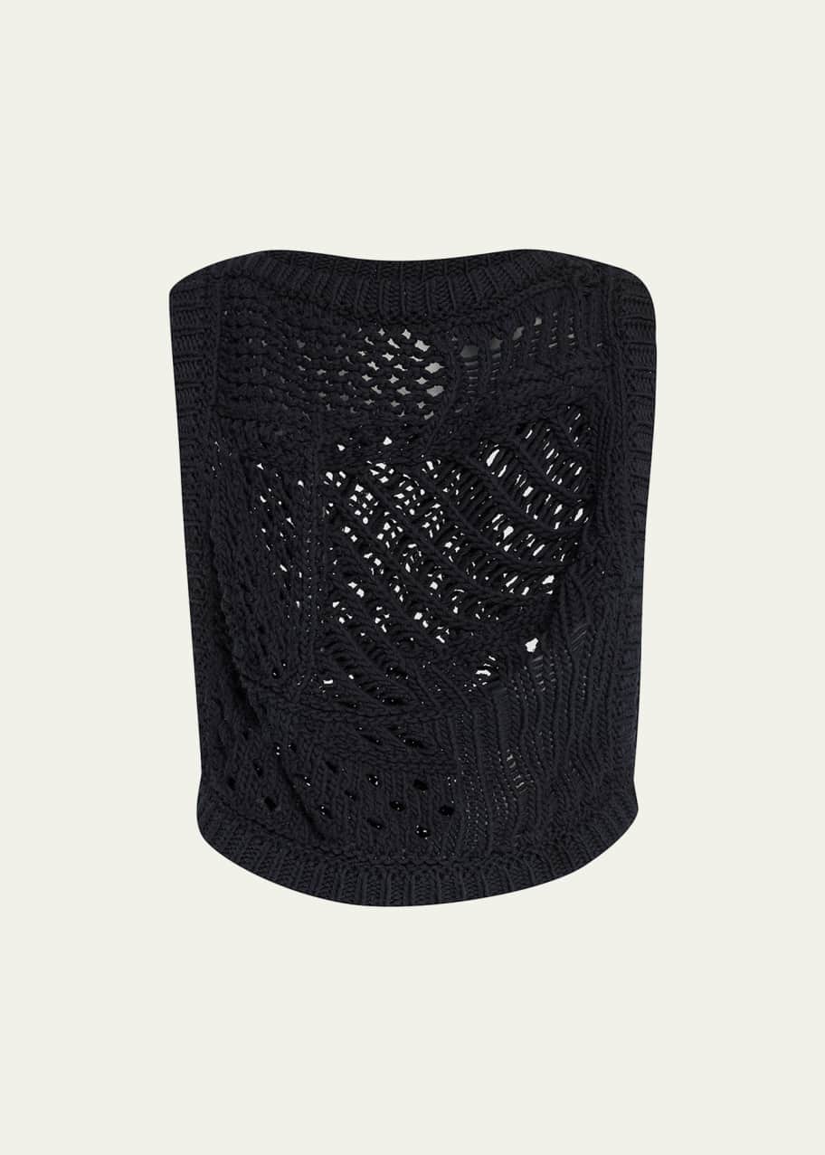 Bassike Cotton-Hemp Crochet Knit Vest Top - Bergdorf Goodman