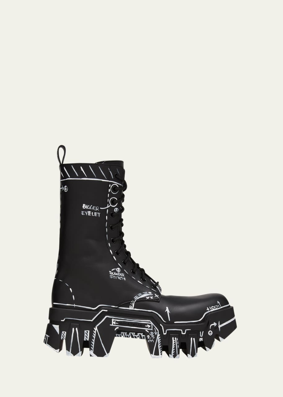 Image 1 of 1: Men's Bulldozer Marker Lug-Sole Boots