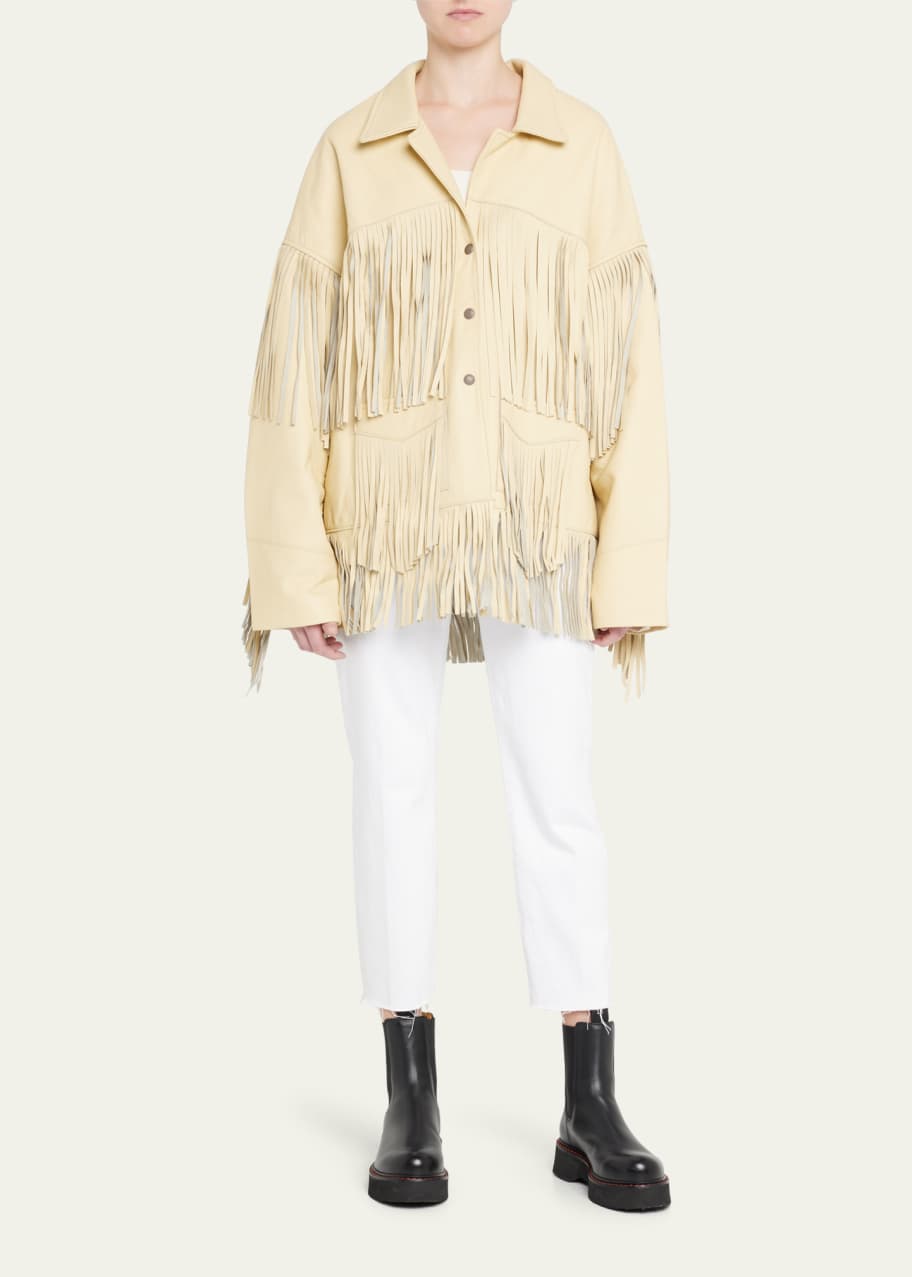 R13 Oversized Fringe Leather Jacket - Bergdorf Goodman