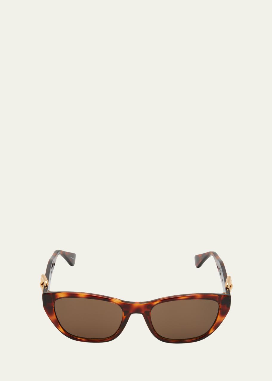 Moschino Buckle Nylon & Plastic Cat-Eye Sunglasses  display picture 2
