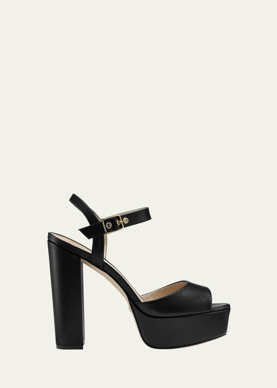 Image 1 of 1: Ryder Ankle-Buckle Platform Sandals
