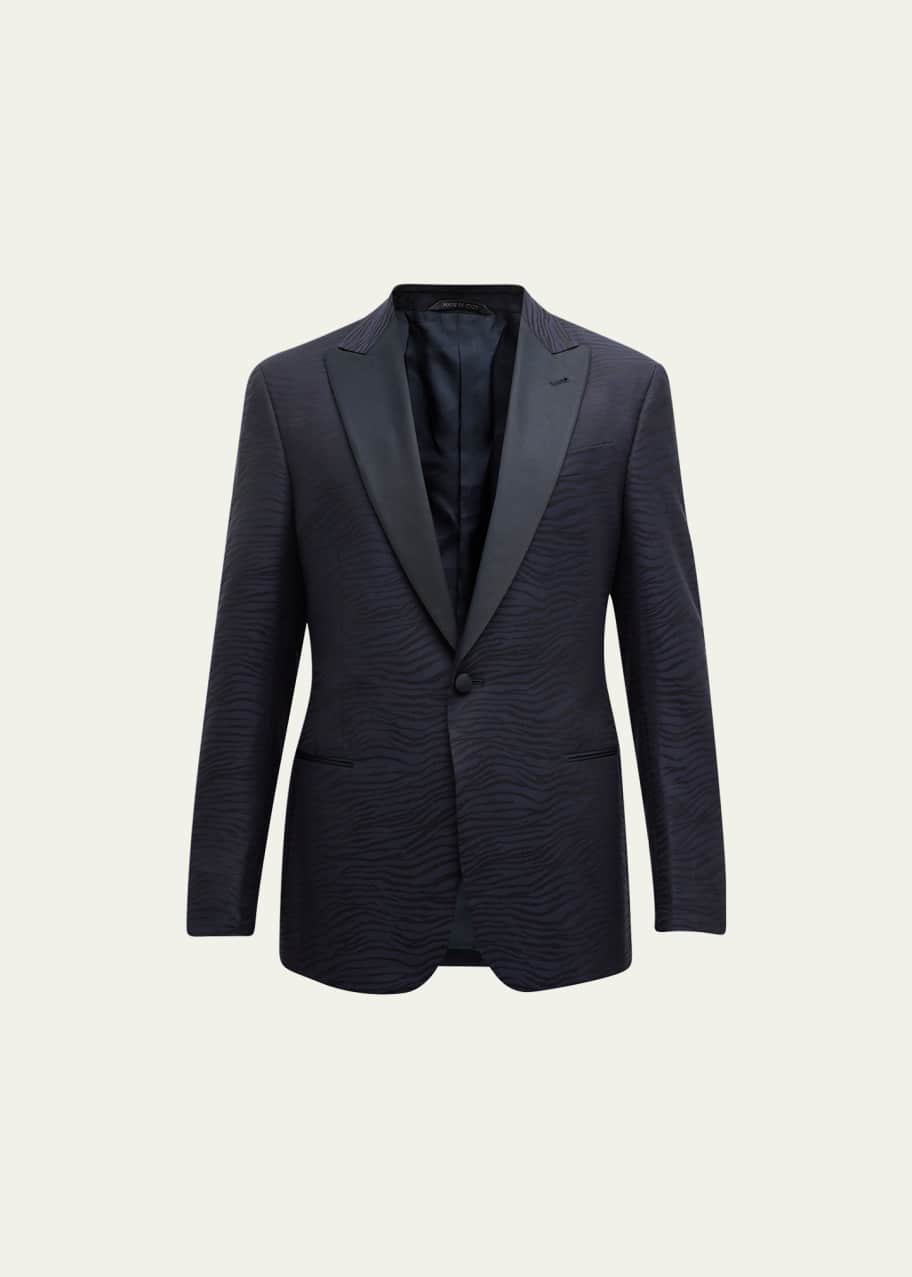 Giorgio Armani Men's Patterned Wool-Blend Dinner Jacket - Bergdorf