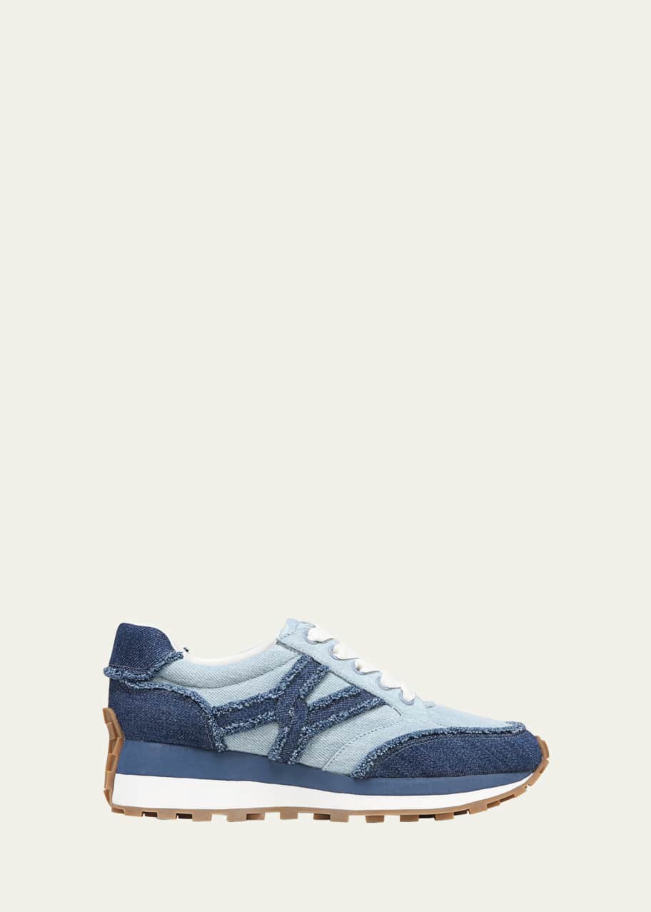 Image 1 of 1: Valentina Denim Retro Sneakers