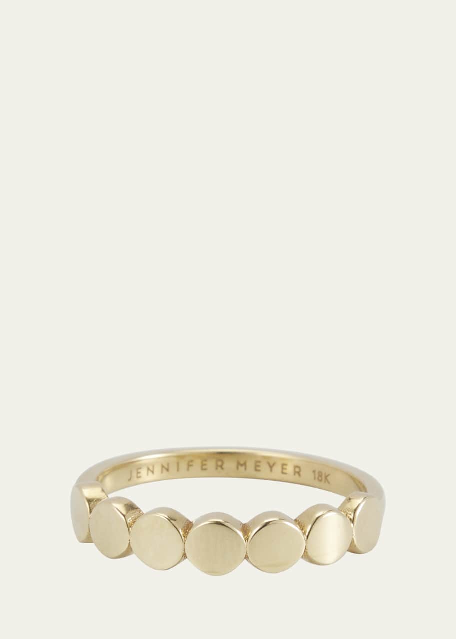 Image 1 of 1: Mini Circle Link Ring in Yellow Gold, Size 6.5