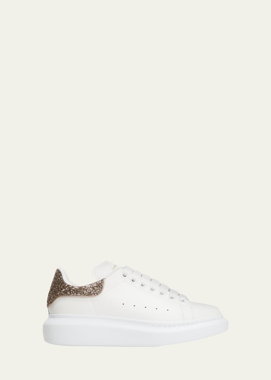 alexander mcqueen women's glitter oversized sneakers