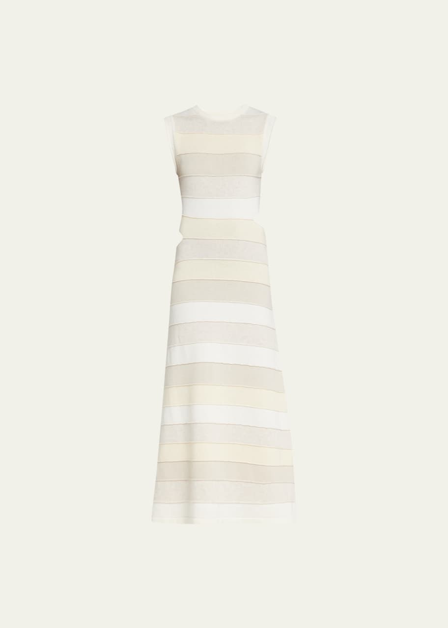 Christopher Esber Multi-Stripe Cutout Maxi Dress - Bergdorf Goodman