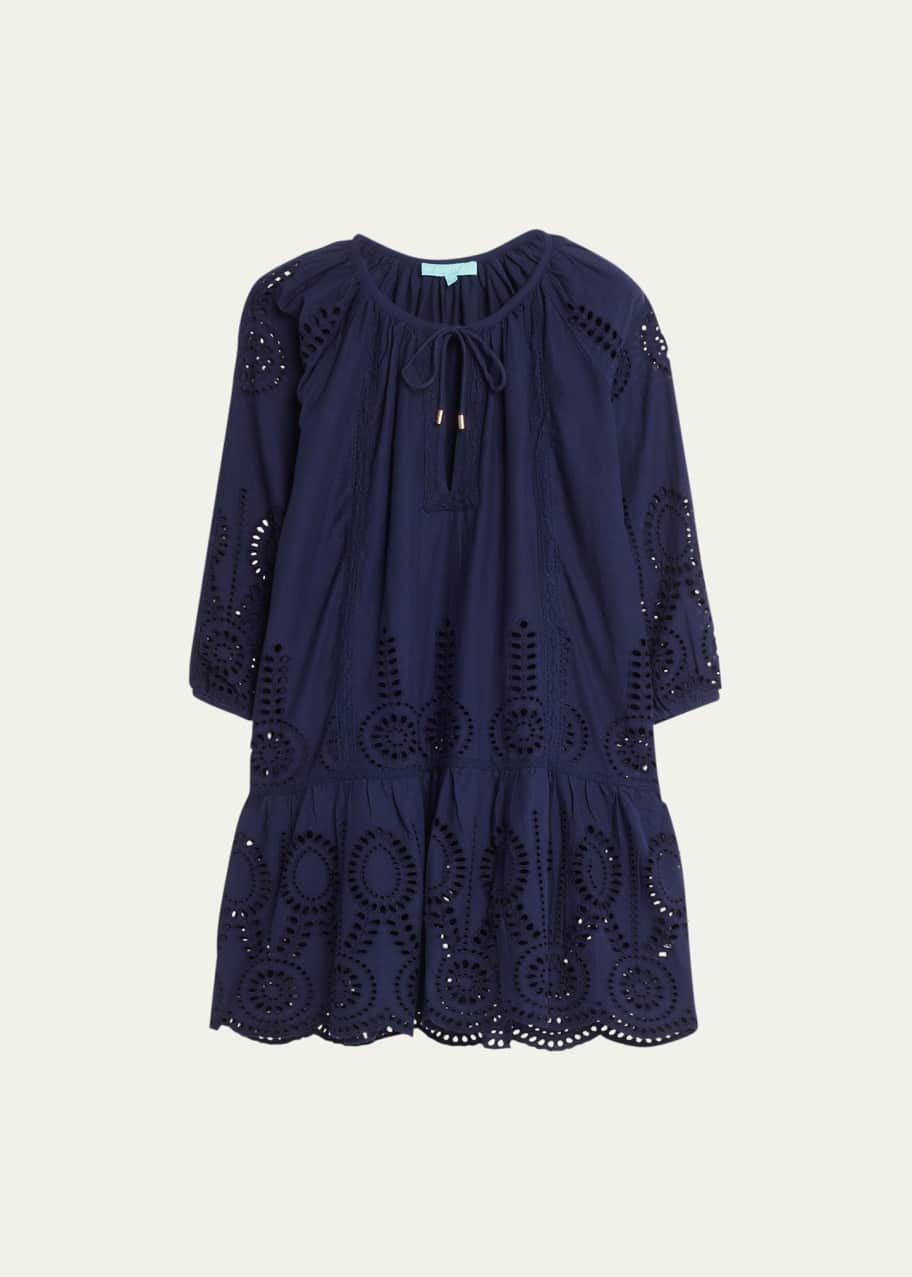 Melissa Odabash Ashley Embroidered Mini Dress - Bergdorf Goodman