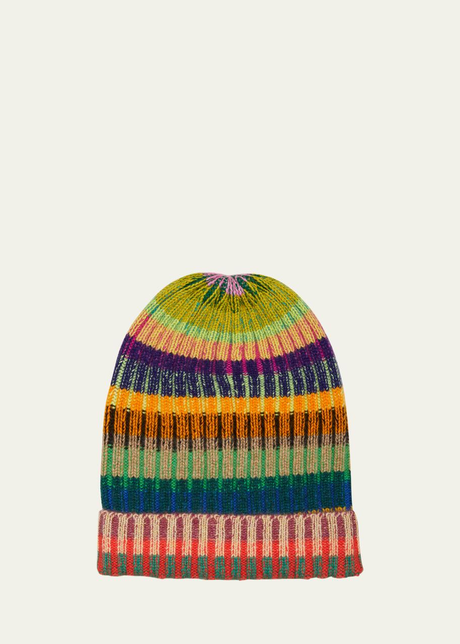 The Elder Statesman Ultra Rib Parker Beanie - Bergdorf Goodman display picture 3