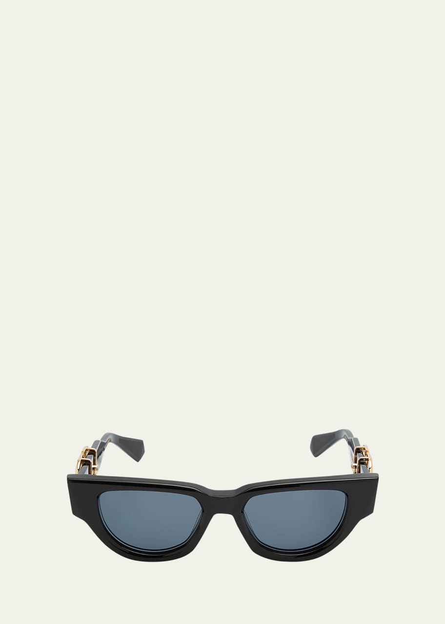 Valentino Garavani Due Acetate & Titanium Cat-Eye Sunglasses