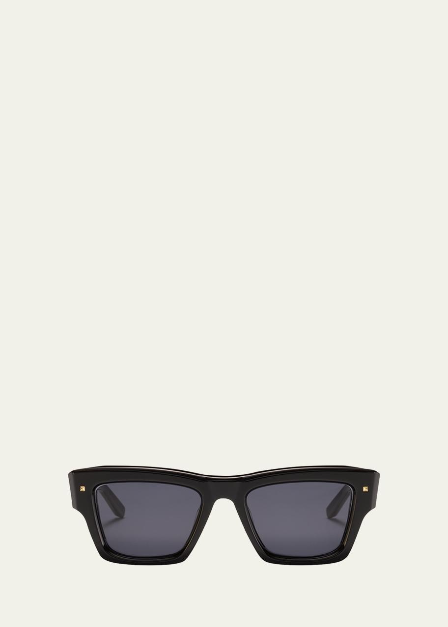 Valentino Garavani XXII Square Acetate & Titanium Sunglasses  display picture 3