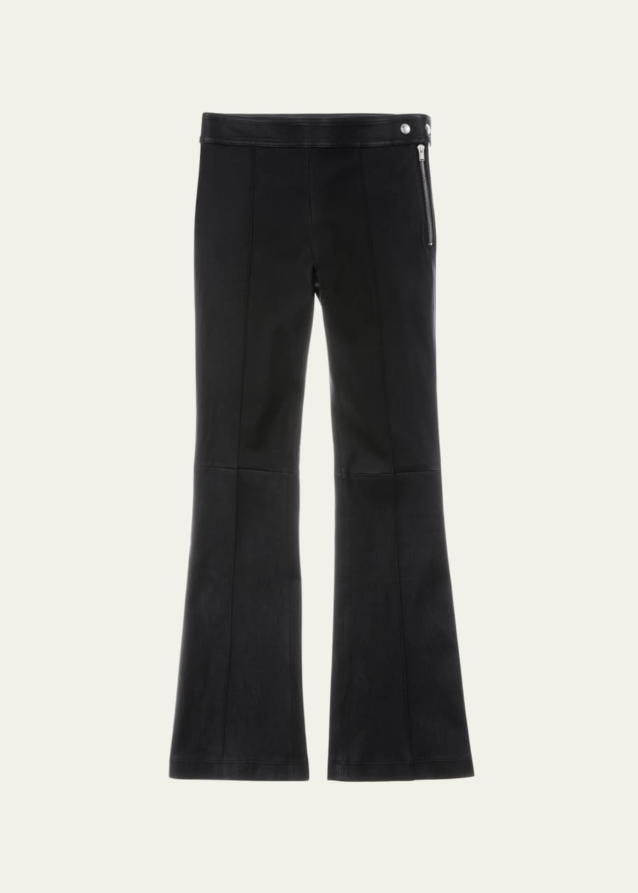 Helmut lang cropped leather pants hotsell