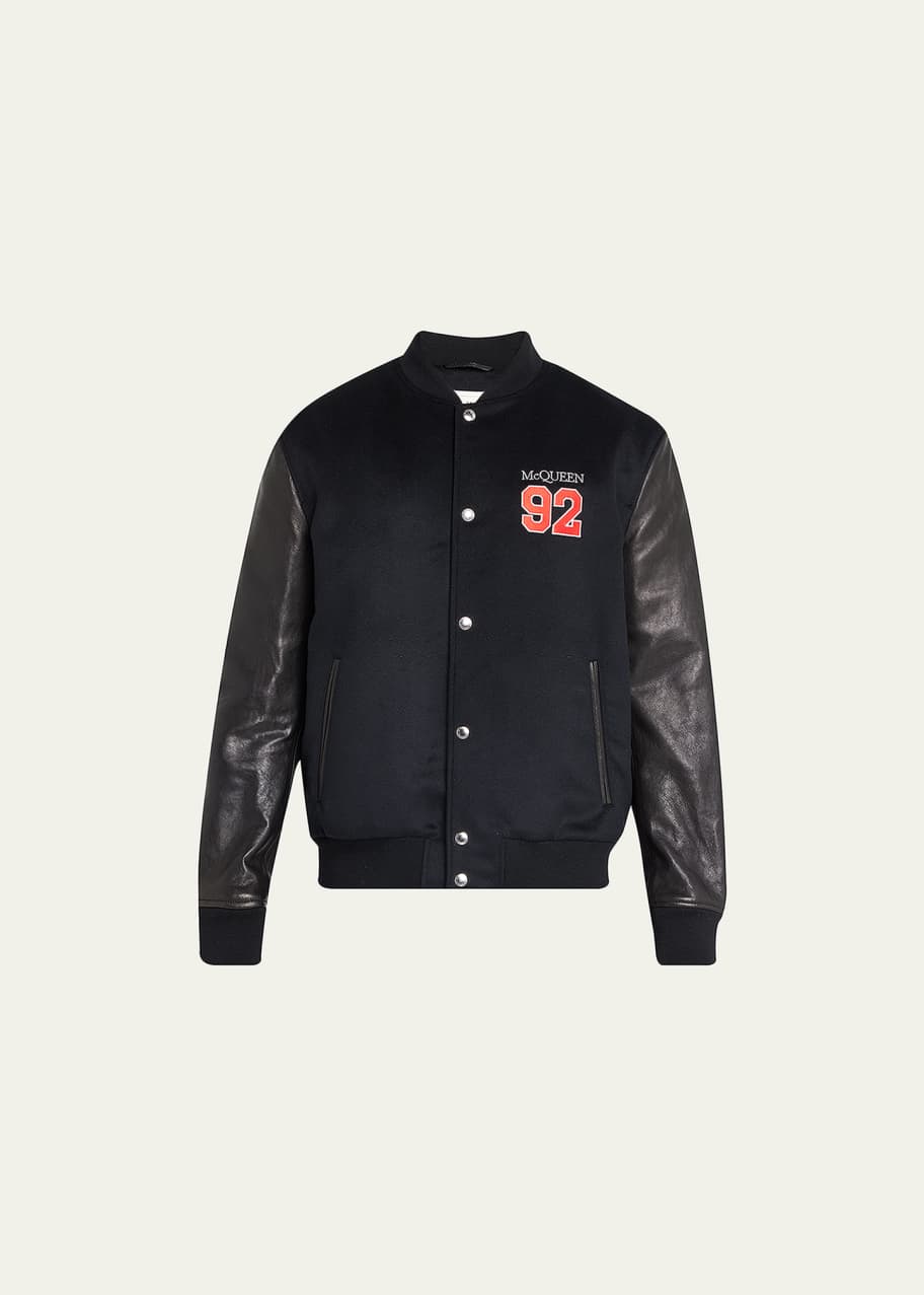 Alexander mcqueen varsity jacket outlet