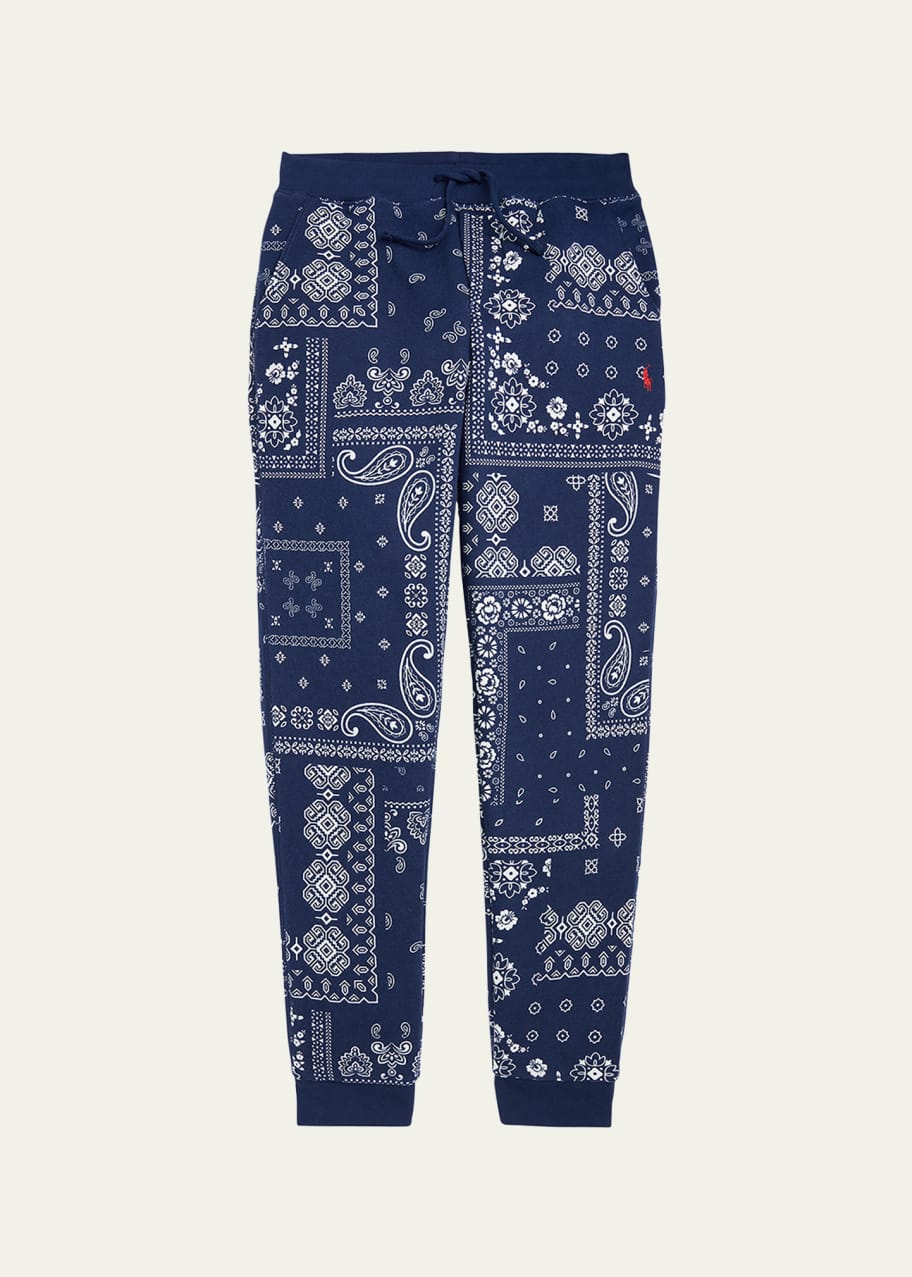Ralph lauren print joggers discount