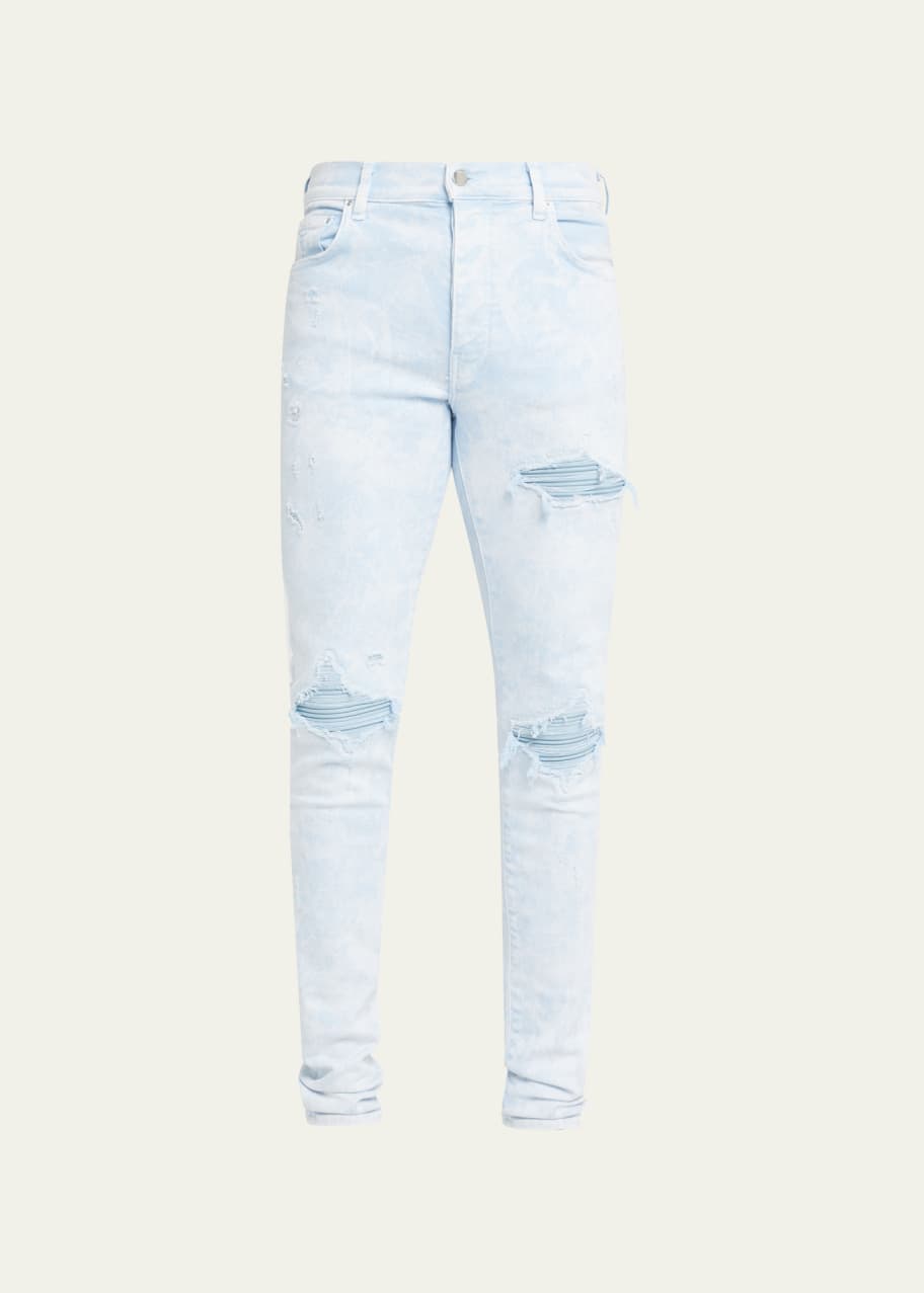 Amiri skinny jeans mx-1 white 28 アミリ Amiri Men's MX1 Washed Skinny Jeans - Bergdorf Goodman