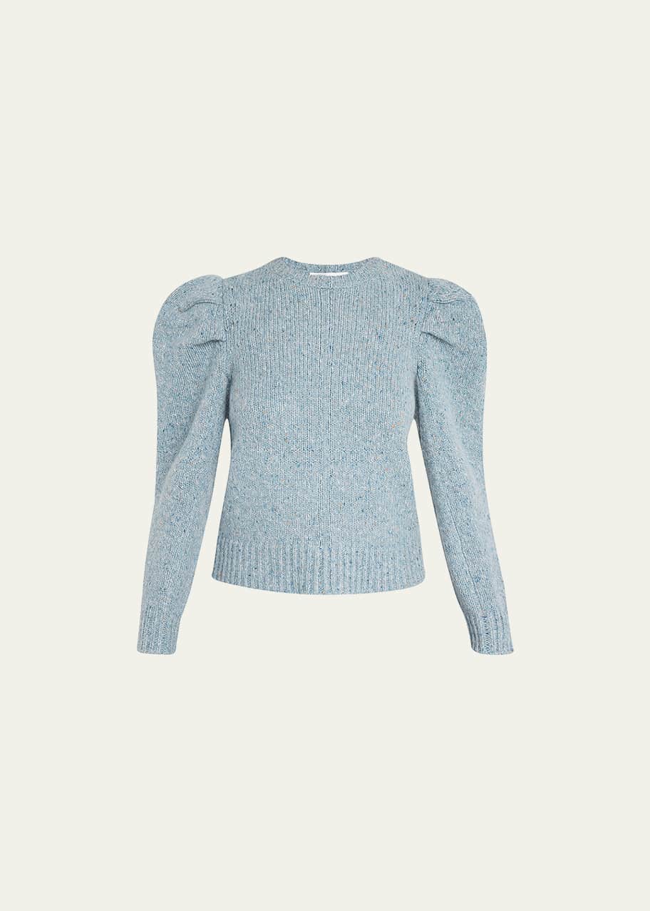 Pleated sleeve sweater cheap