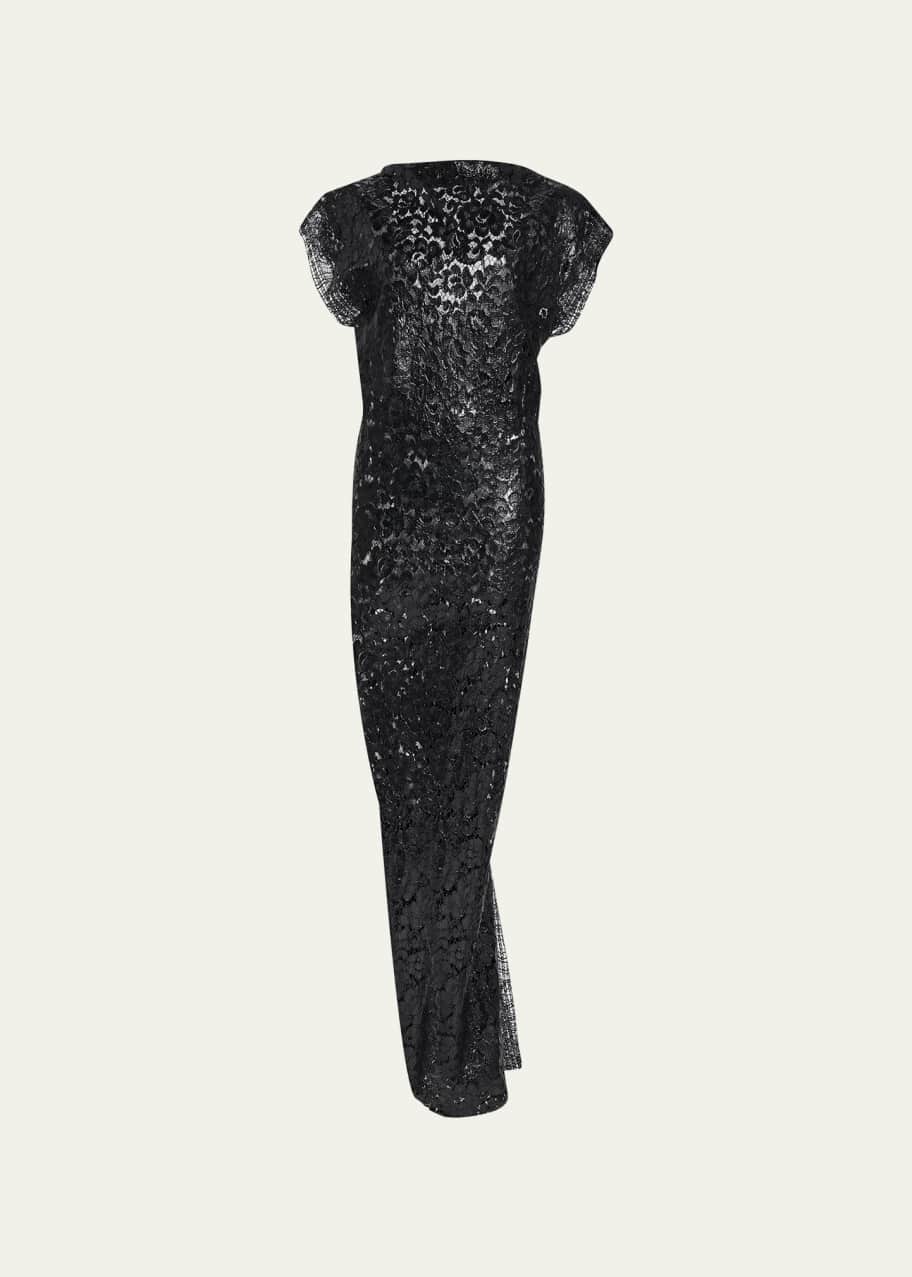 Marc Jacobs Coated Lace Column Gown - Bergdorf Goodman