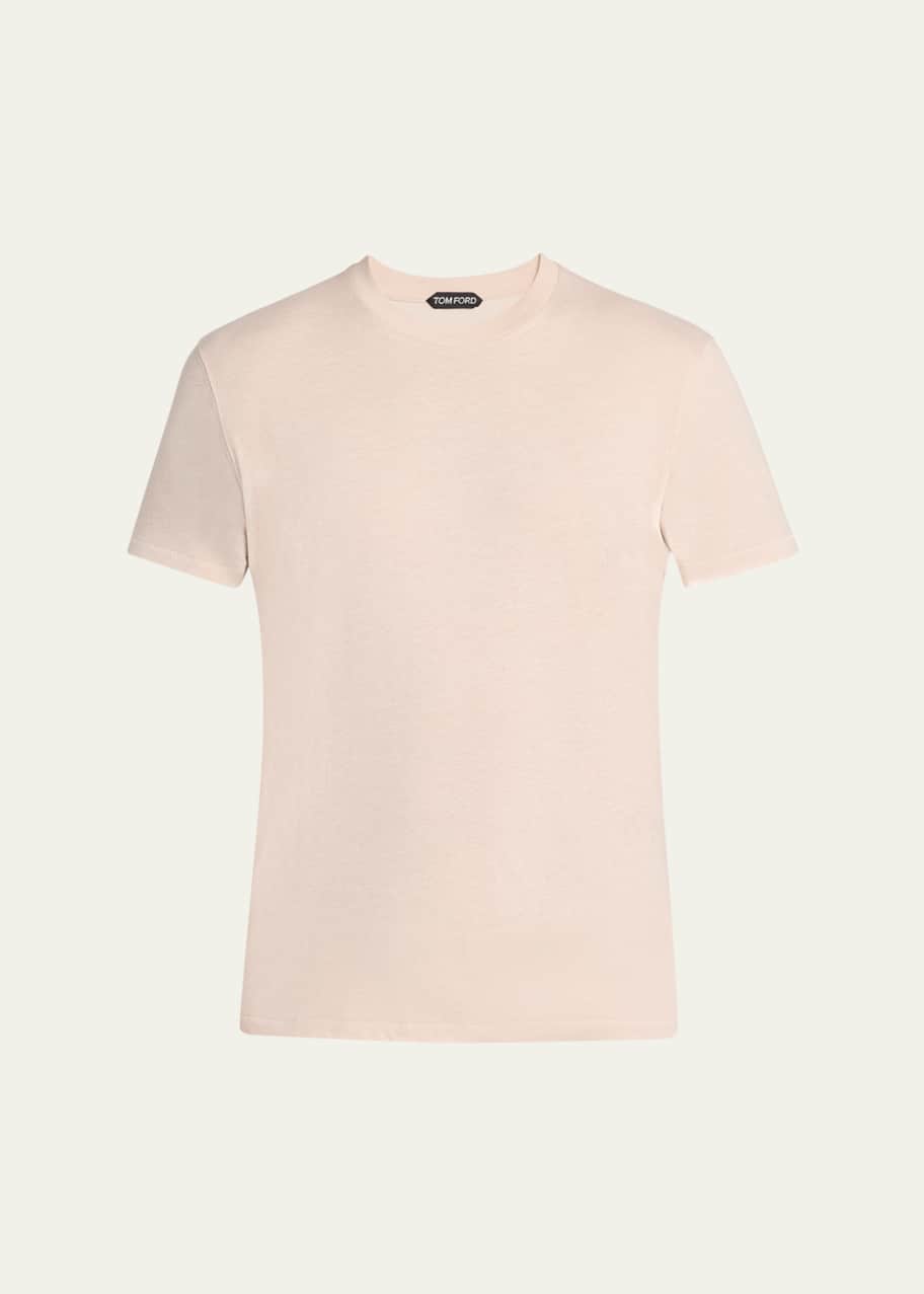 Image 1 of 1: Men's Cotton Crewneck T-Shirt