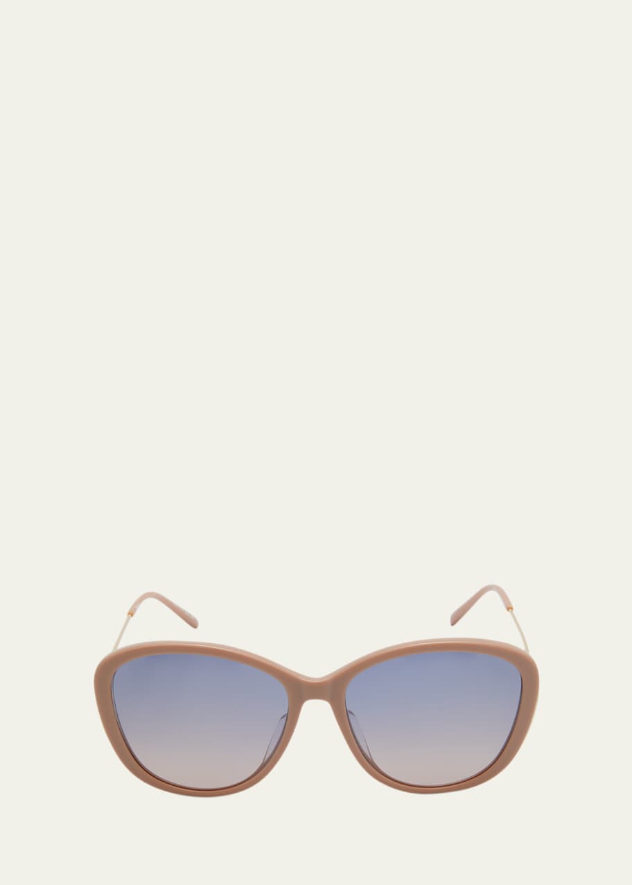 Image 1 of 1: Gradient Round Acetate Sunglasses