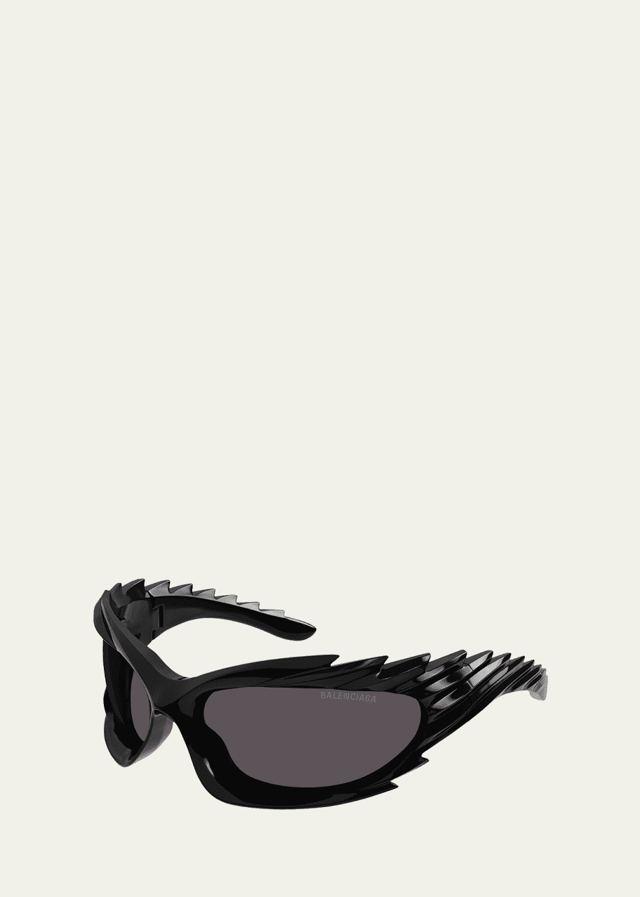 Image 1 of 1: Wrap Injection Plastic Cat-Eye Sunglasses