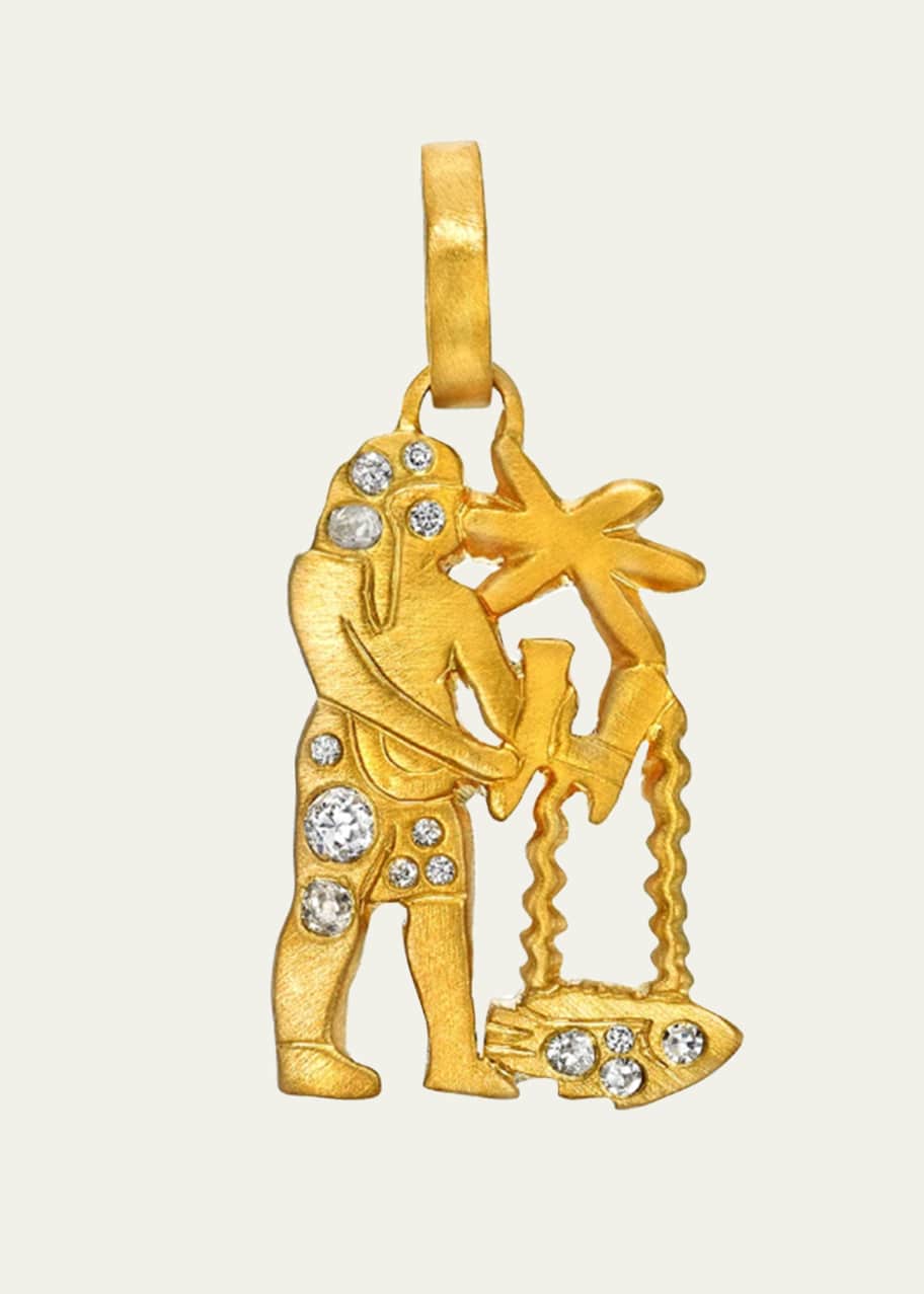 Image 1 of 1: Signature Zodiac Charm on Bale, Aquarius