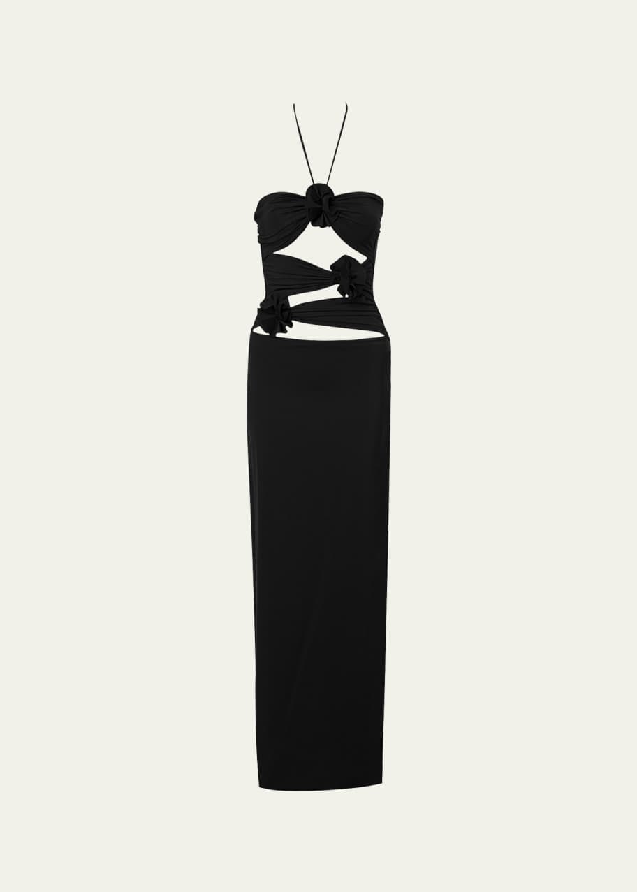 MAYGEL CORONEL Veranera Cutout Halter Maxi Dress Bergdorf Goodman