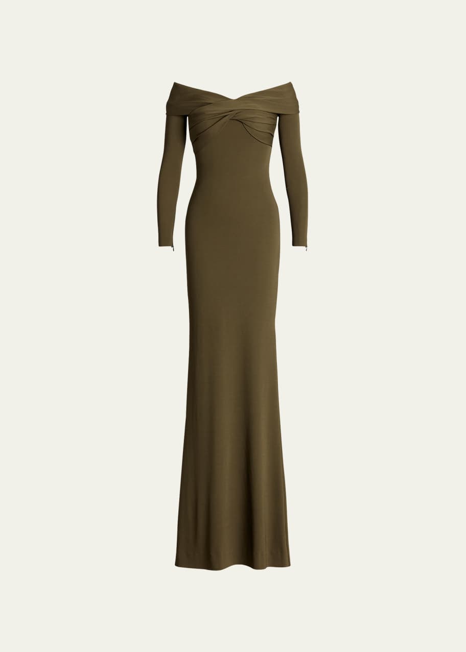 Ralph lauren green gown top
