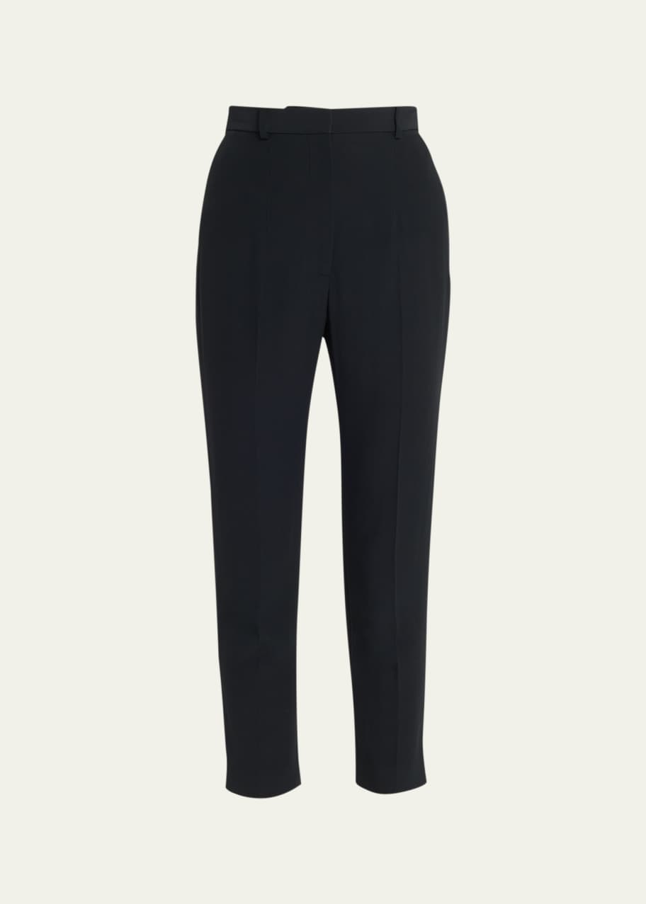 Image 1 of 1: High-Waist Crop Cigarette Trousers