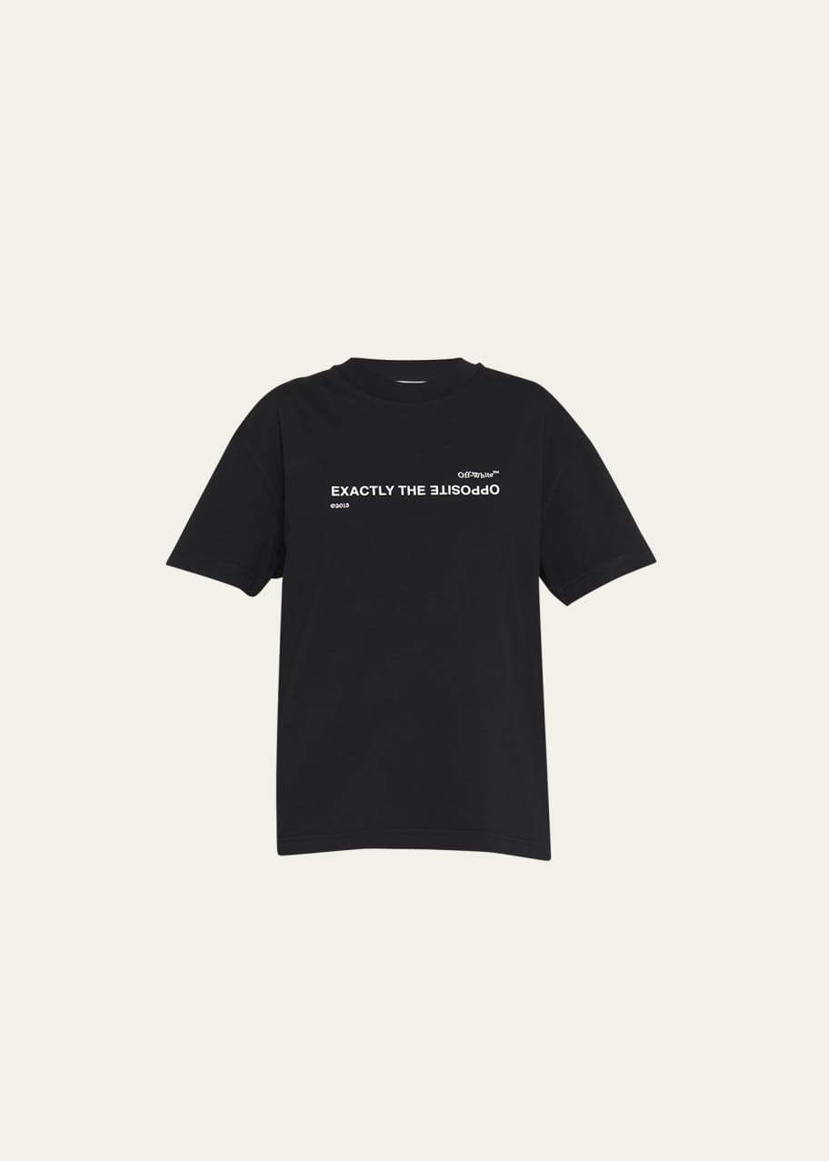Off-White: Black 'Exactly The Opposite' T-Shirt