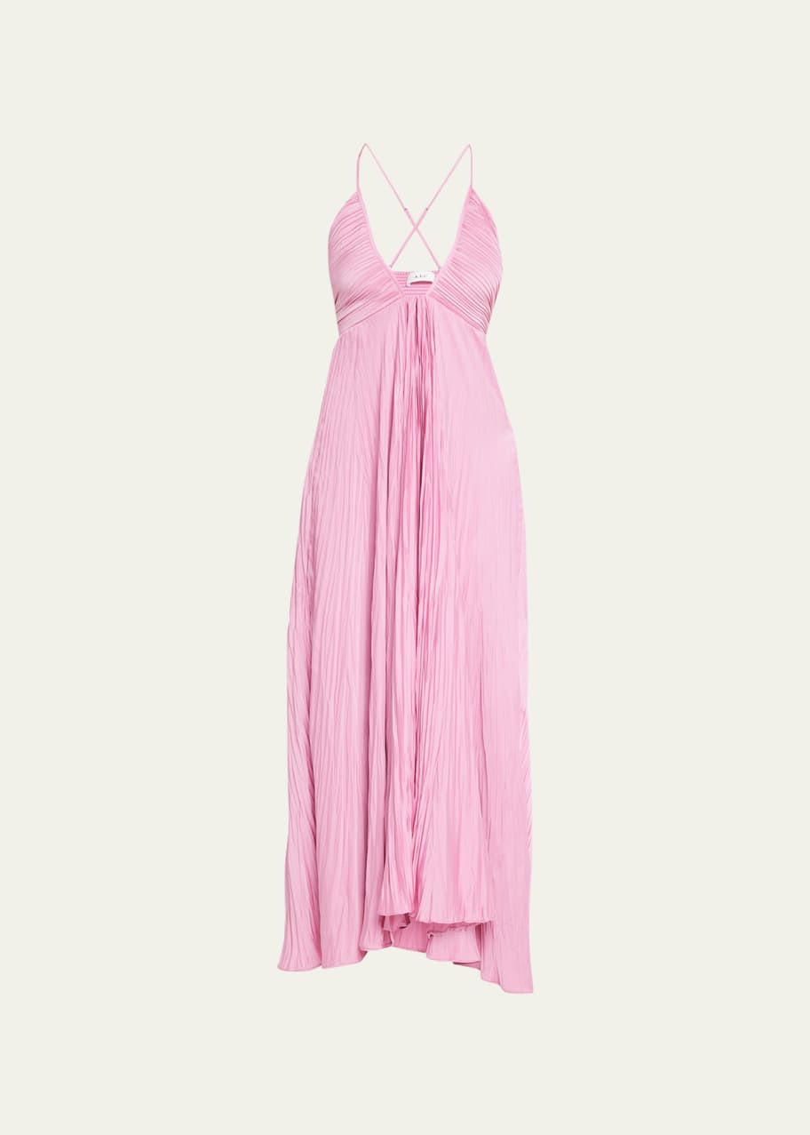 A.L.C. Angelina Pleated Midi Dress - Bergdorf Goodman