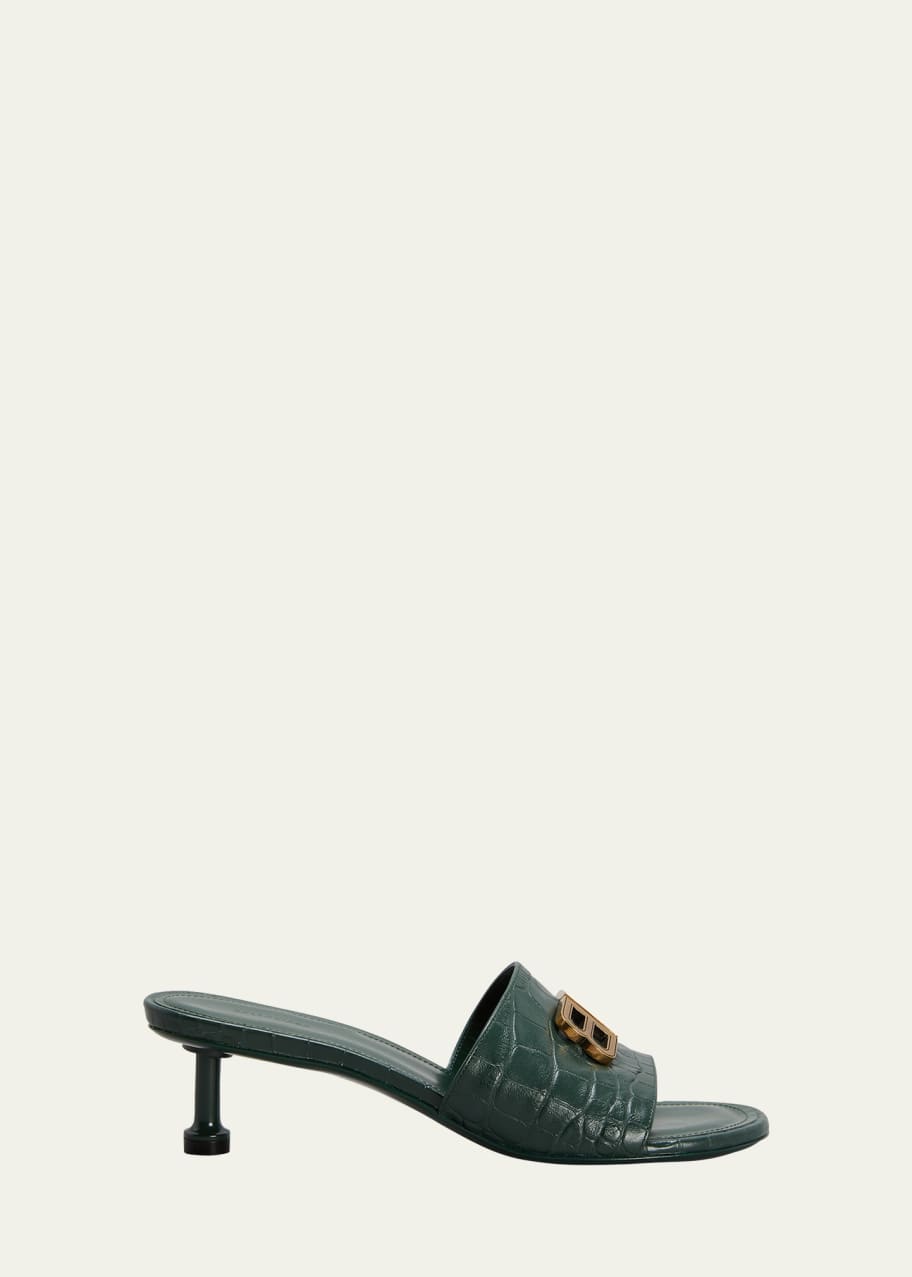 Balenciaga kitten heel sale mules