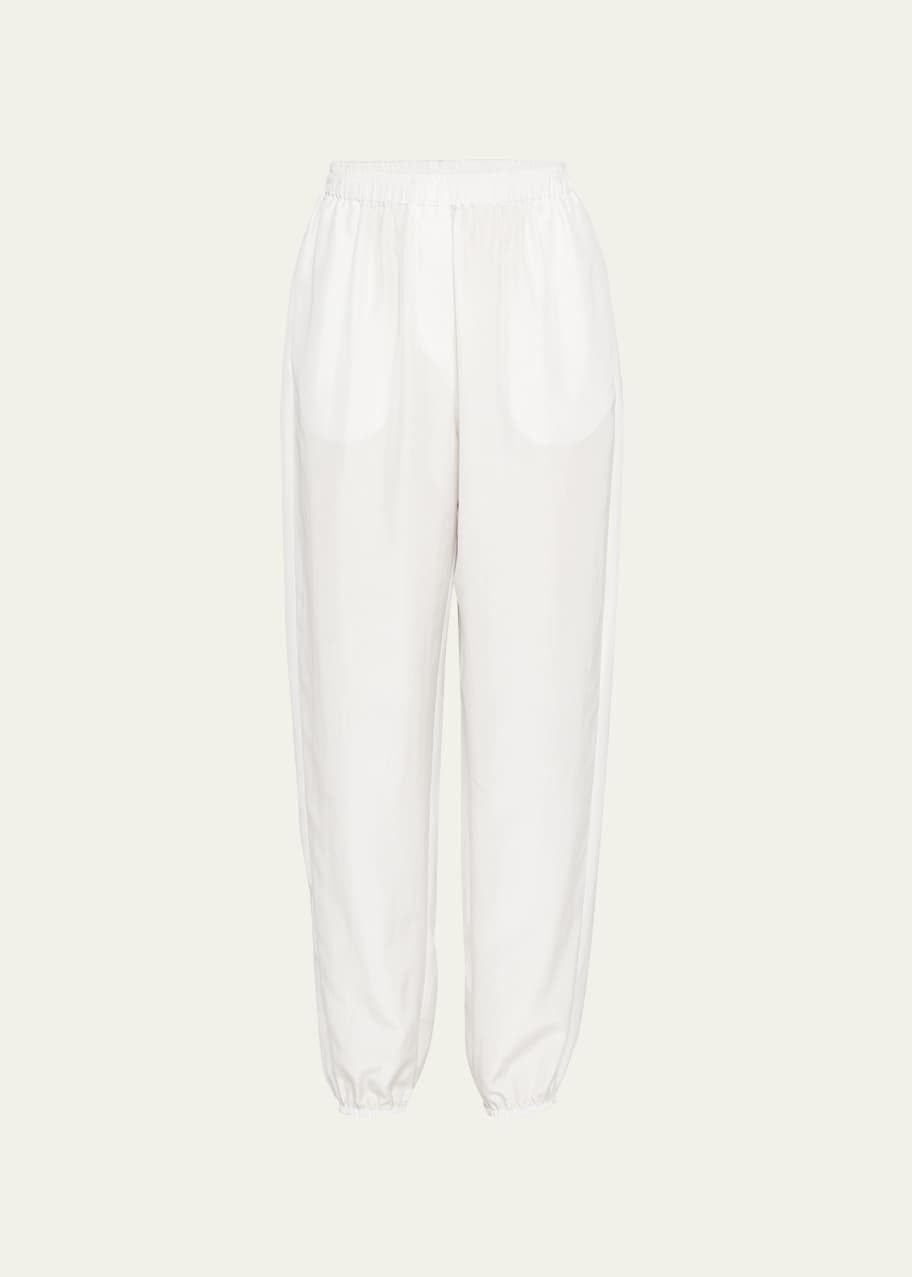 Image 1 of 1: Silk Jogger Pull-On Pants
