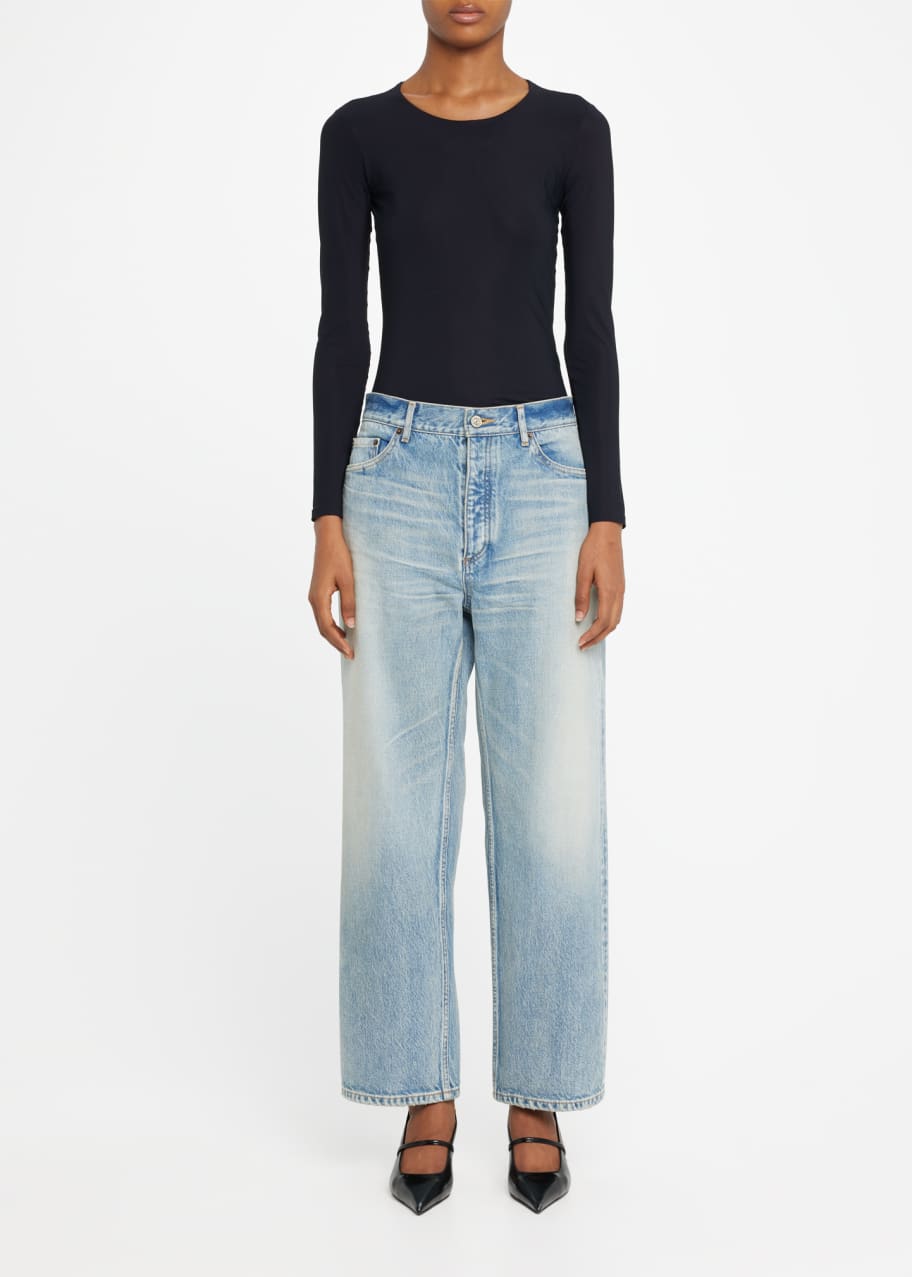 Balenciaga Straight-Leg Ankle Cut Jeans - Bergdorf Goodman