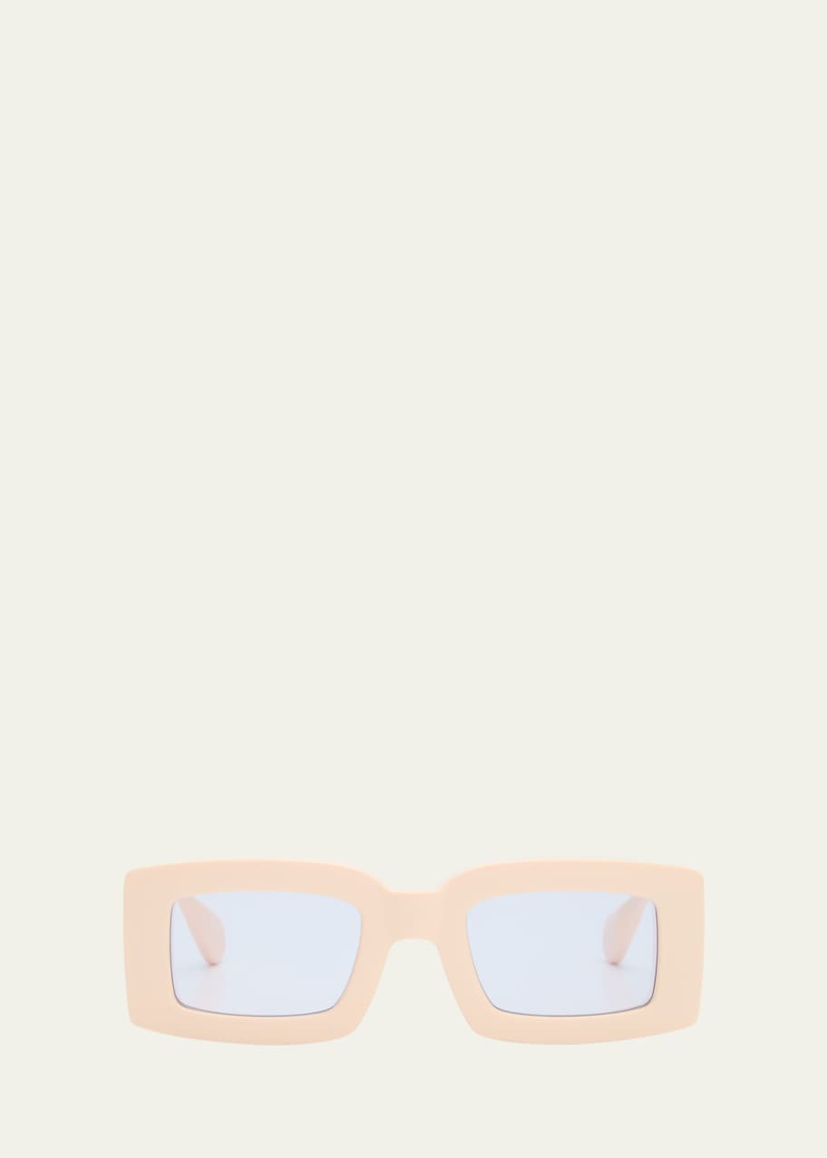 Image 1 of 1: Les Lunettes Tupi Acetate Rectangle Sunglasses