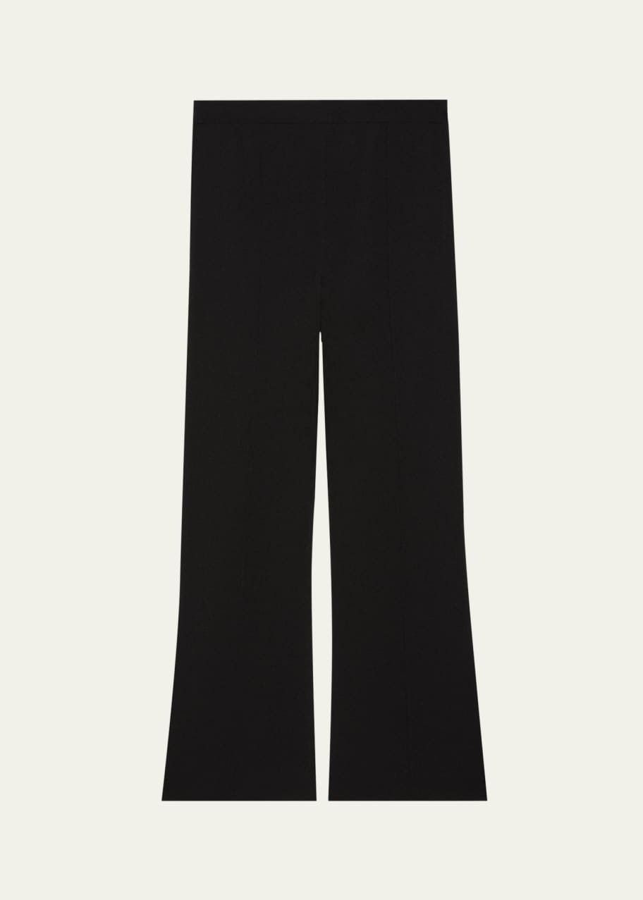Image 1 of 1: Compact Crepe Cropped Flare Pants