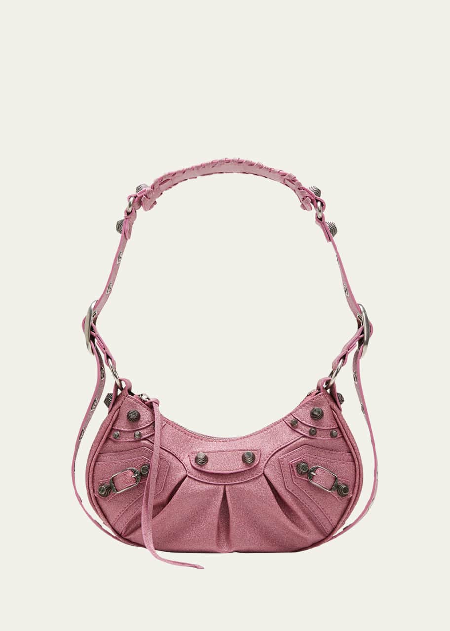 Le Cagole XS Sparkle Shoulder Bag