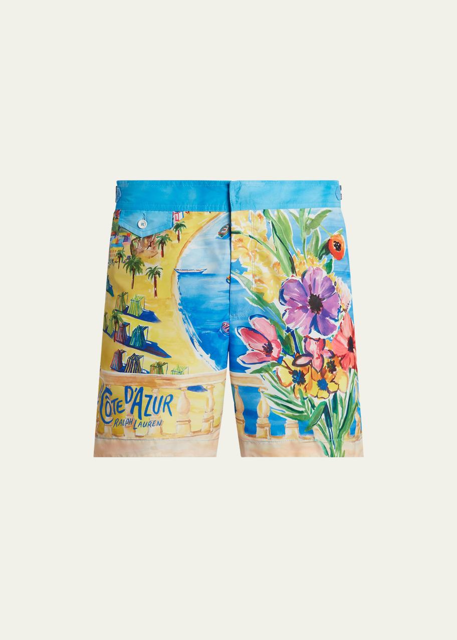 Ralph Lauren Purple Label Men's Mayfair Swim Trunks, 5