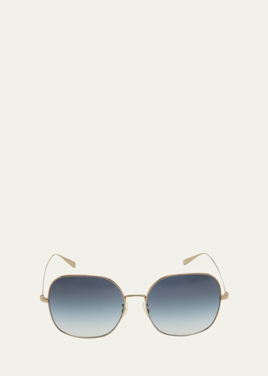 Image 1 of 1: Square Titanium Sunglasses