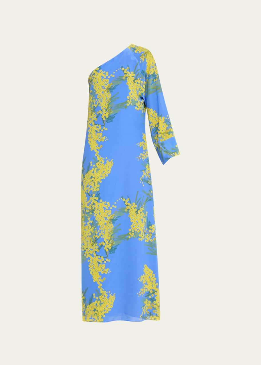 BERNADETTE Lola Floral Print One-Shoulder Maxi Dress - Bergdorf Goodman