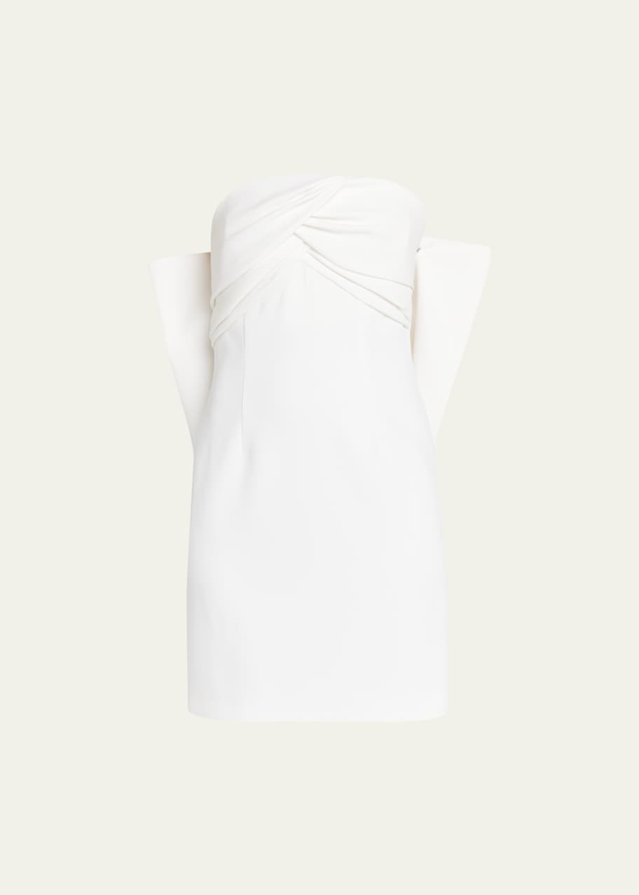knee length dresses for ladies Meredith Strapless Bow Mini Dress - White