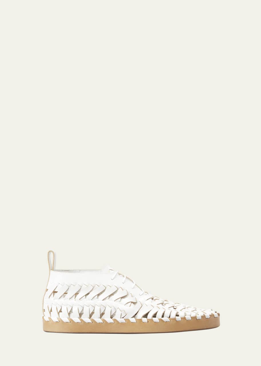 Laced Leather Sneakers