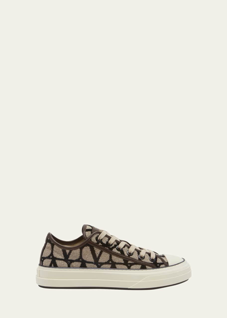 Valentino Garavani Jacquard Logo Low-Top Sneakers - Bergdorf Goodman